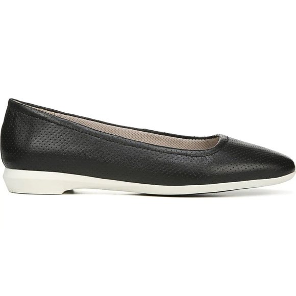 NIB NWT Womens Size 7 Narrow 7N Naturalizer Alya Perforated Leather Flats NEW - Picture 2 of 8